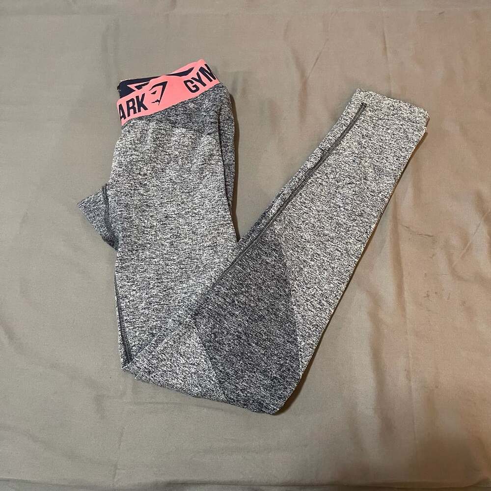 Gymshark Flex Low Rise Leggings Size S Gray Marl